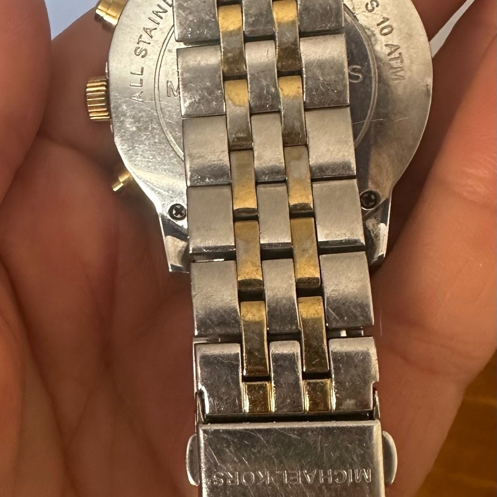 Michael Kors Two-Tone Chronograph Ladies’ Watch “As-Is” condition - Picture 3 of 9